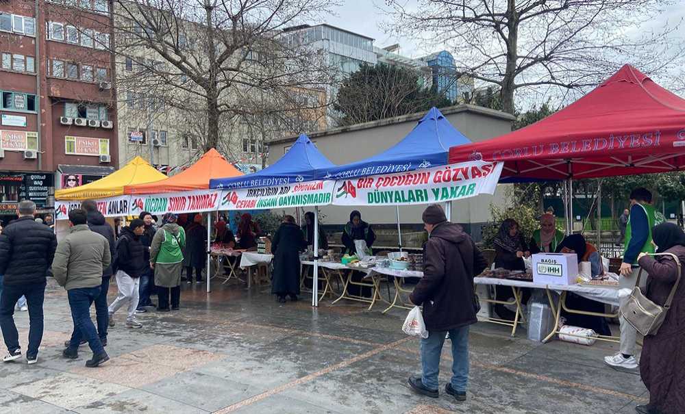 İhh Gazze İçin Hayır Çarşısı Kurdu