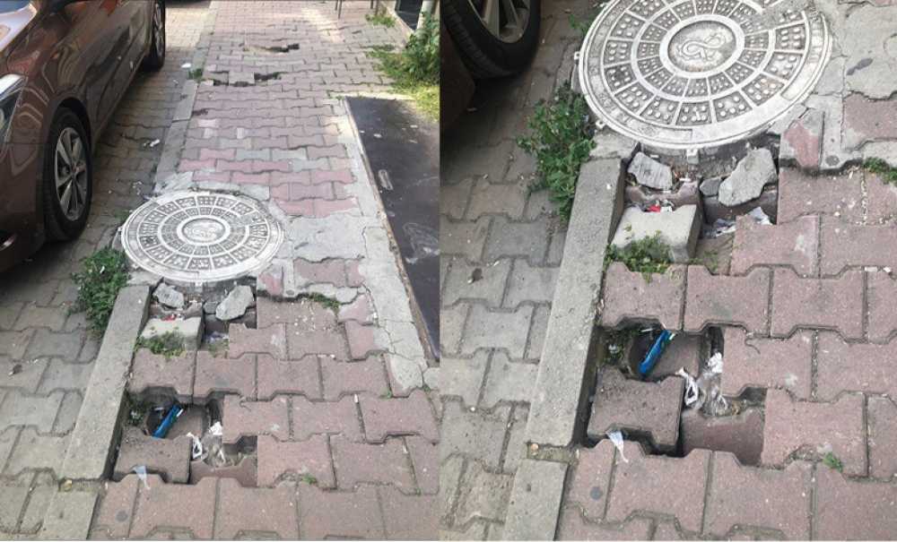 Kaldırım Çökmeleri Her Yerde