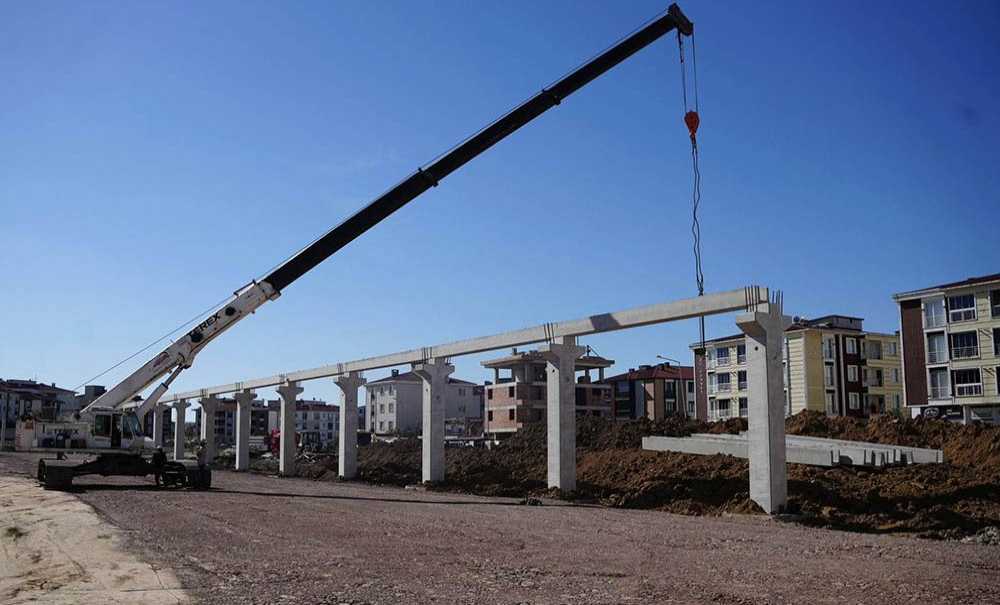 Kapalı Pazar Yerinde İnşaat Çalışmaları Sürüyor
