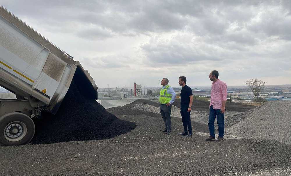 Karayollarından 770 Kamyon Asfalt Kırpıntısı Desteği