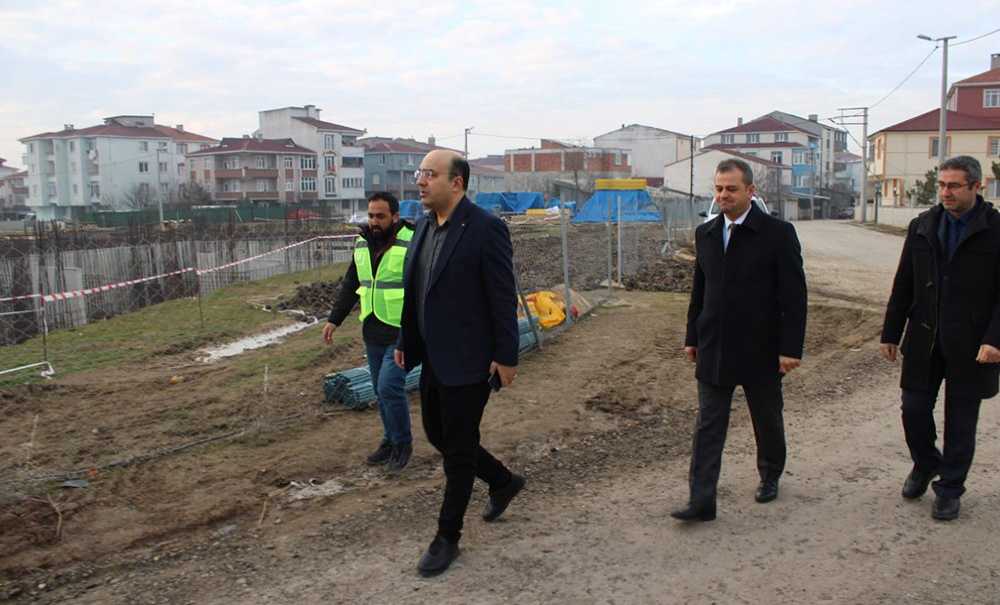 Kaymakam Duman, Cumhuriyet Ortaokulu İnşaatını İnceledi