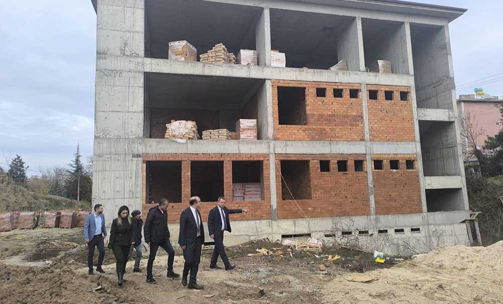 Kaymakam Duman'da Okul İnşaatlarında İnceleme