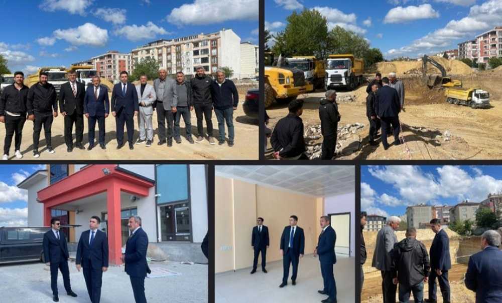 Kaymakam Eren, Okul İnşaatlarını Gezdi