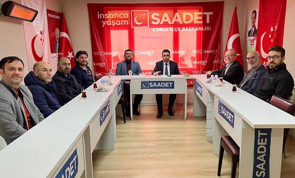 Kaymakam Eren'den Saadet Partisi'ne Ziyaret
