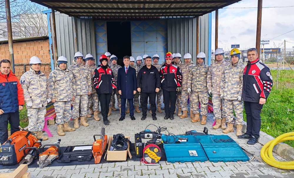 Kaymakam Erten, Afad'ın Çalışmalarını Yerinde İnceledi