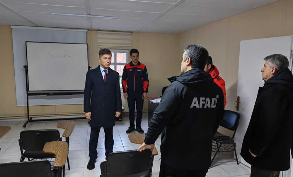 Kaymakam Erten, Afad'ın Çalışmalarını Yerinde İnceledi