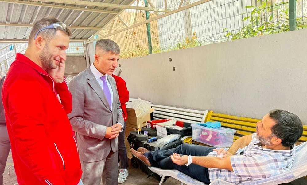 Kaymakam Erten Kan Bağışı Etkinliğine Katıldı