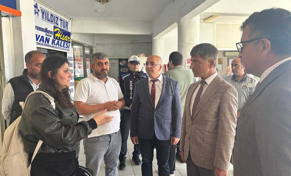 Kaymakam Erten, Otogarı Ziyaret Etti