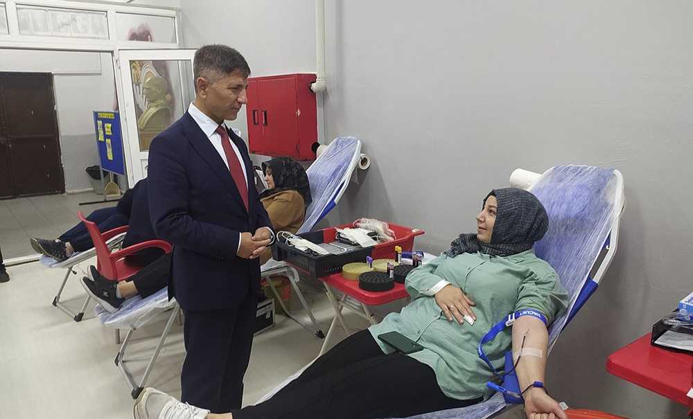 Kaymakam Erten'den Kan Bağışı Programlarına Ziyaret