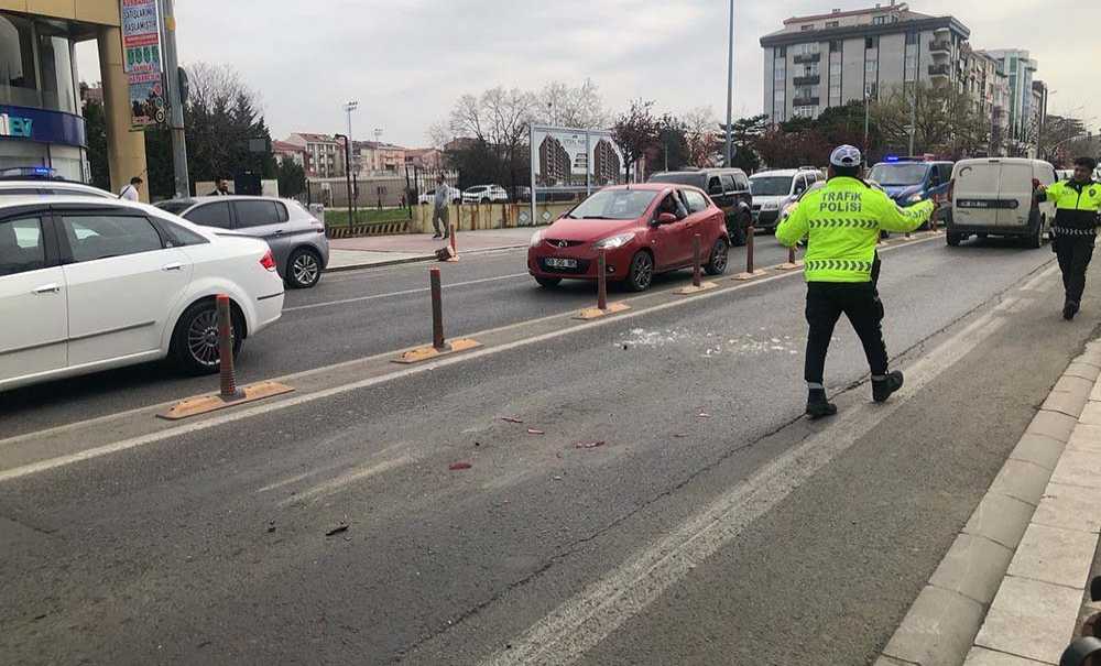 Kaza Nedeniyle Trafik Kilitlendi!