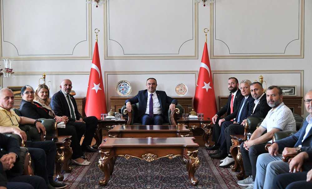 Konfederasyon Başkanı Delibalta, Ziyaretlerde Bulundu