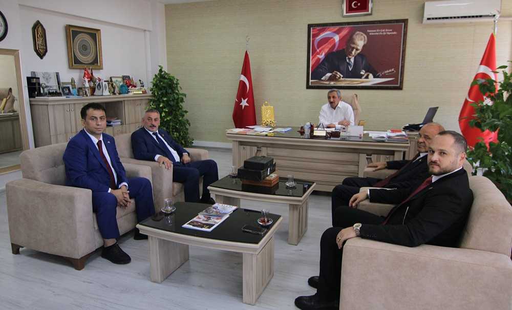 Mhp'den Mi̇lli̇ Eği̇ti̇m Müdürü Erdoğan'a Zi̇yaret