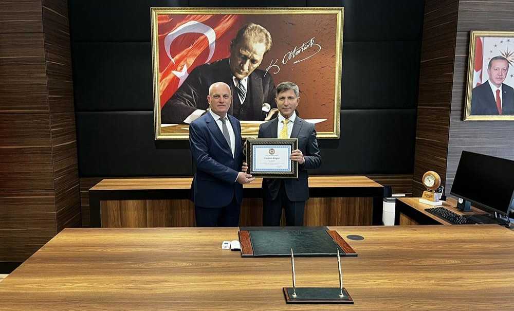 Muhtarlar Derneğinden Kaymakam Erten'e Ziyaret