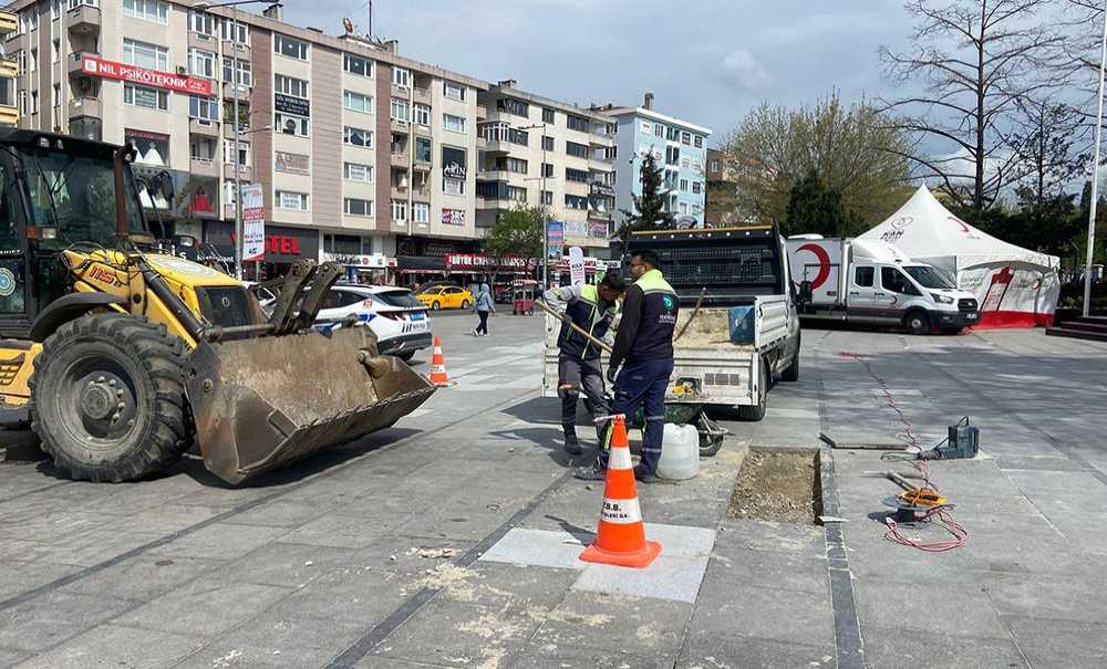 Nihayet Meydandaki Taşlar Değiştirildi
