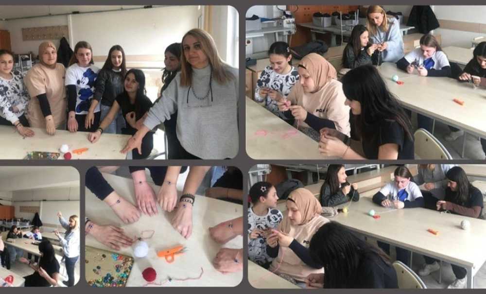Öğrencilere El Sanatları Konusunda Kurs Verildi