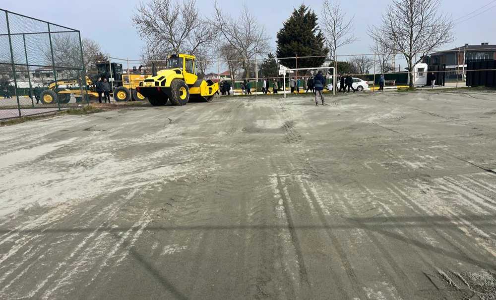 Okul Bahçesinde Çalışma Yapıldı