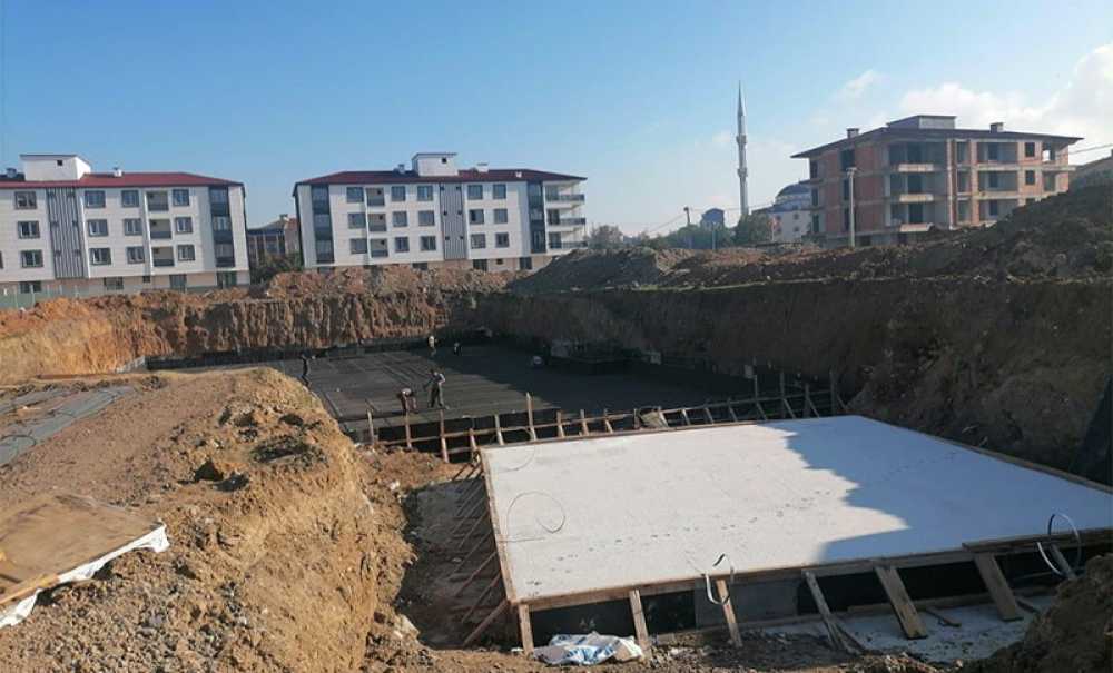 Okul İnşaatı Tüm Hızıyla Devam Ediyor