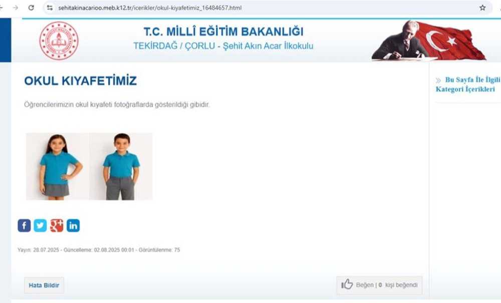 Okul Kıyafeti Bilmecesi Başlıyor!