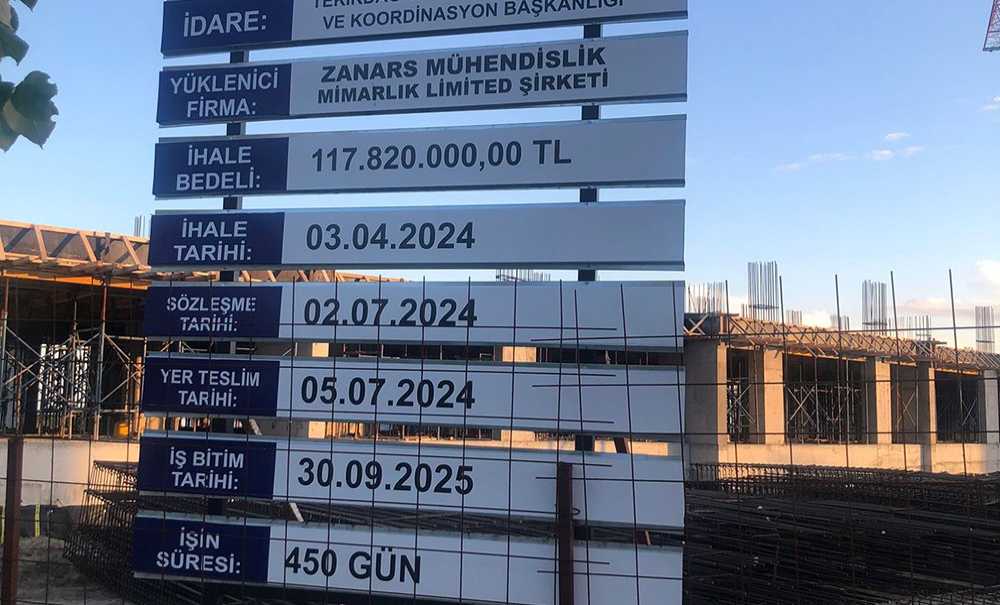 Okulun Kaba İnşaatı 5 Ayda Bitti