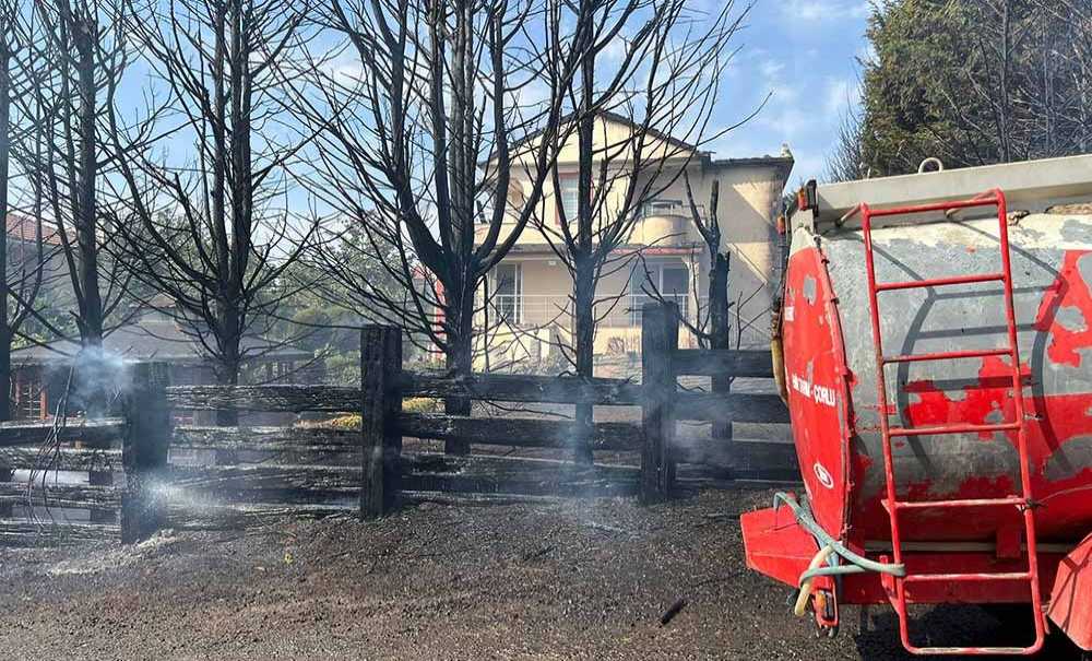 Önerler Mahallesi'nde Korkutan Yangın