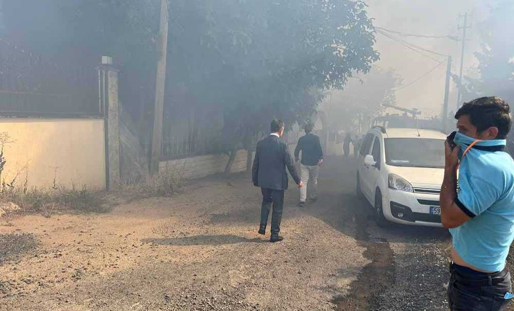 Önerler Mahallesi'nde Korkutan Yangın