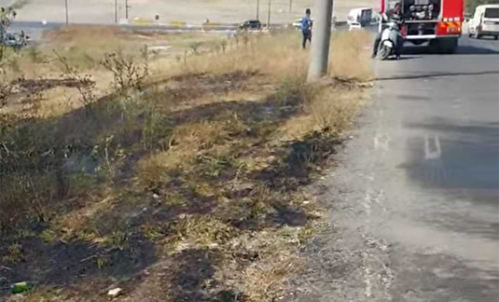 Otluk Alanda Çıkan Yangın Korkuttu