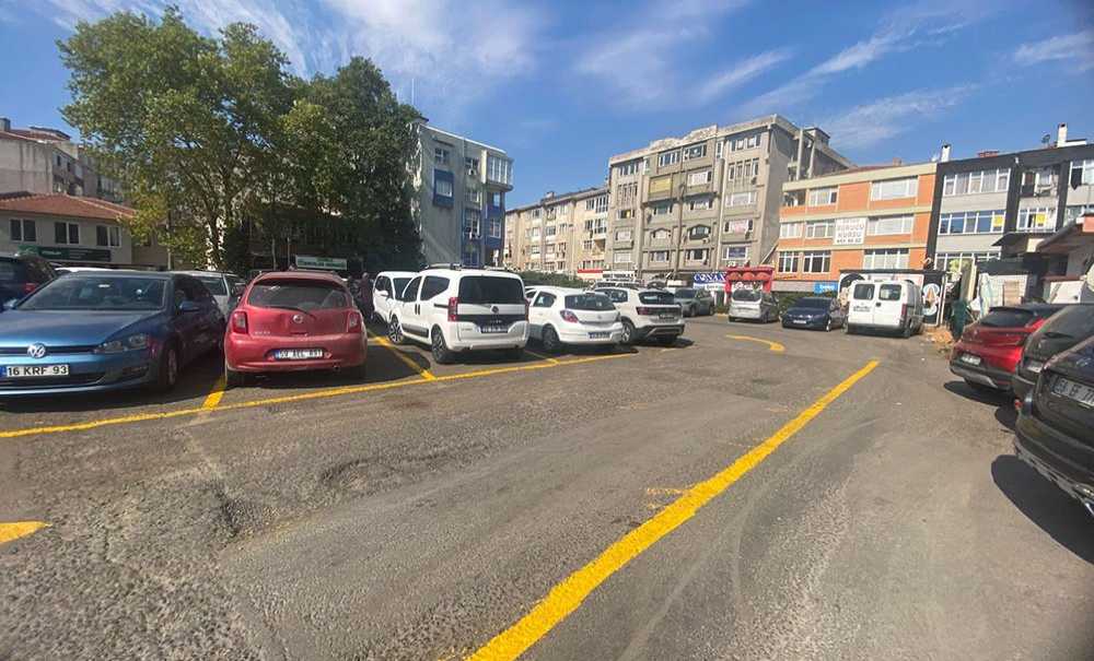 Otoparkta Çizgiler Yeniden Çizildi