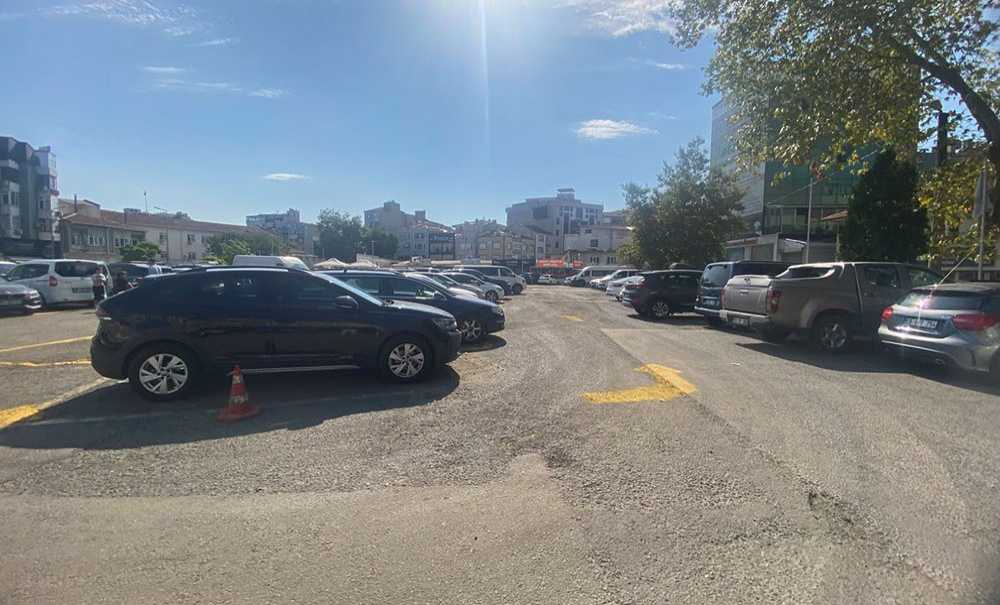 Otoparkta Çizgiler Yeniden Çizildi