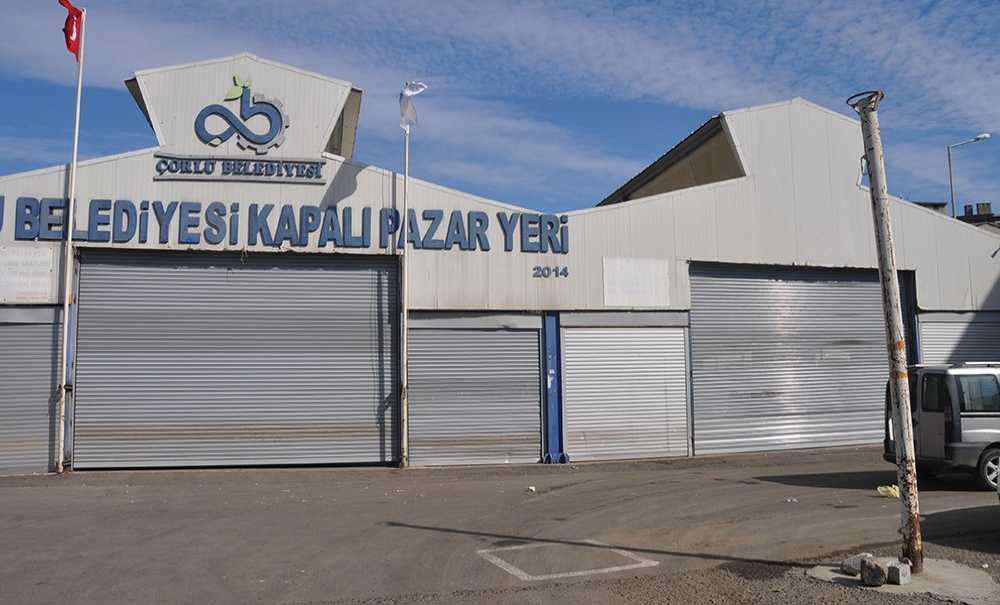 Pazar Yerinin Girişleri Kapatıldı