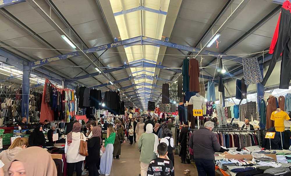 Pazar Yerlerinde Bayram Yoğunluğu Yaşandı