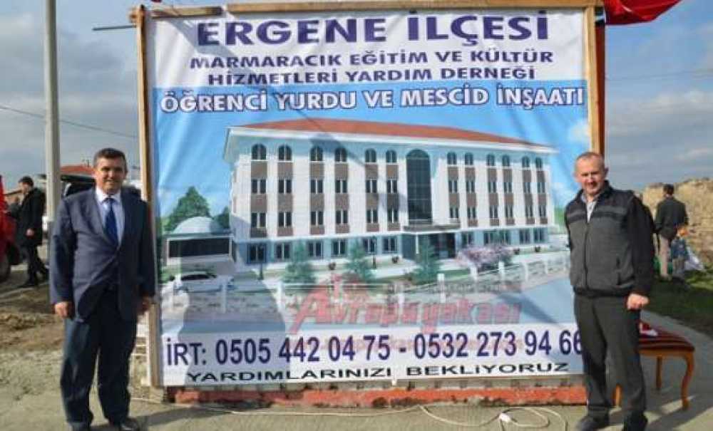 Ergene Öğrenci Yurdu'nun Temeli Atıldı