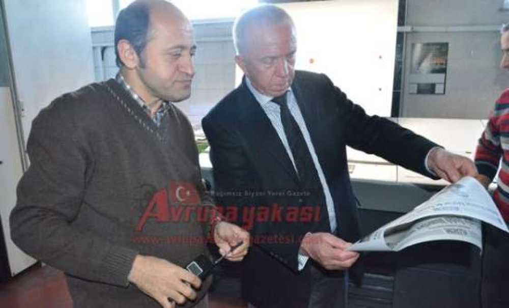 Ergene Haber'in İlk Baskısını Marmaracık Belediye Başkanı Hüseyin Bulut Yaptı