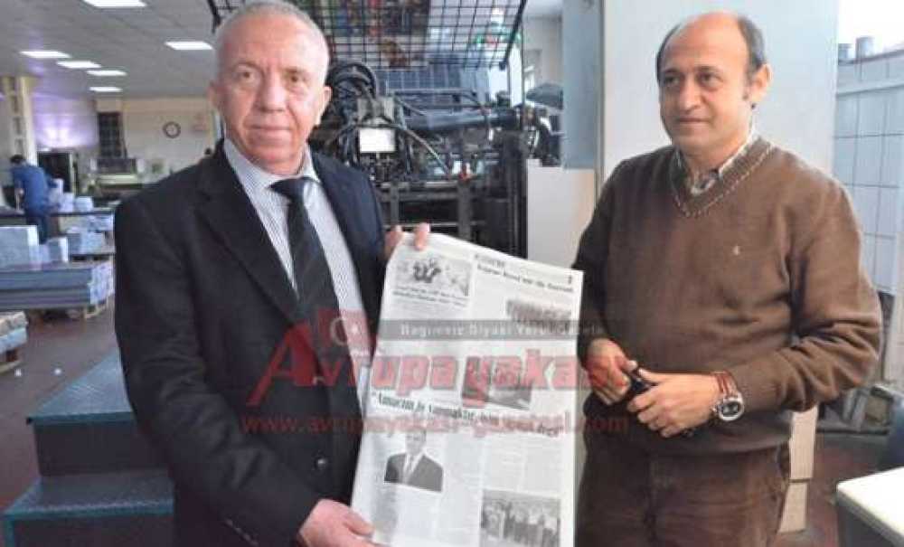 Ergene Haber'in İlk Baskısını Marmaracık Belediye Başkanı Hüseyin Bulut Yaptı