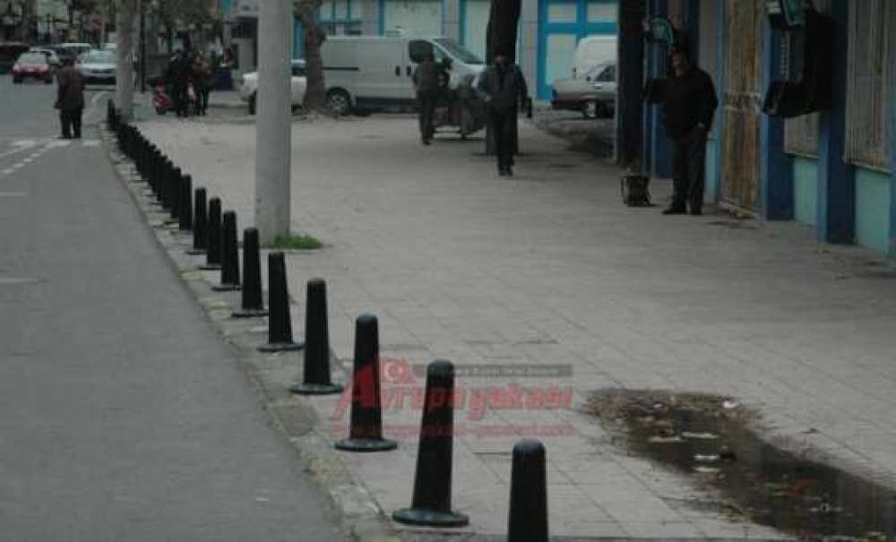 Otopark Olan Kaldırımlara Tedbir