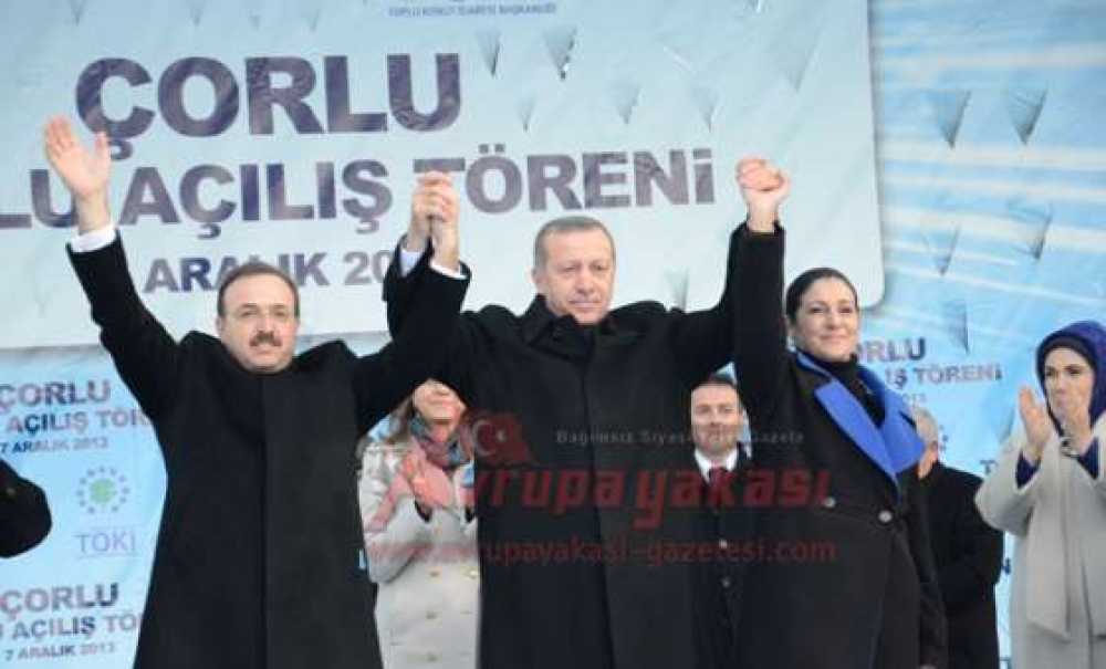 Başbakan Recep Tayyip Erdoğan Çorlu`da