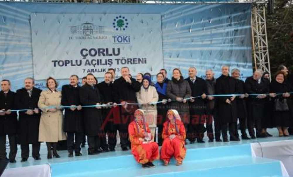 Başbakan Recep Tayyip Erdoğan Çorlu`da