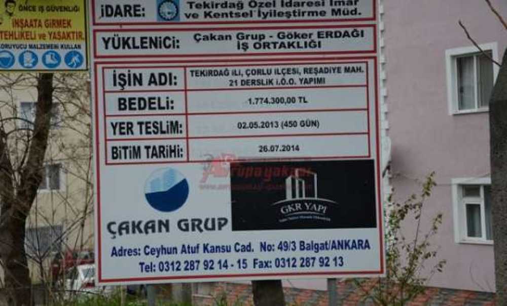 Reşadiye Mahallesi'ndeki Okul Hızla Yükseliyor