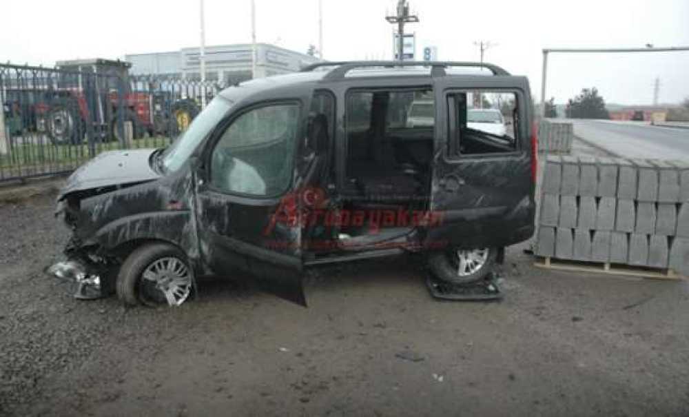 Ergene`de Trafik Kazası 3 Yaralı