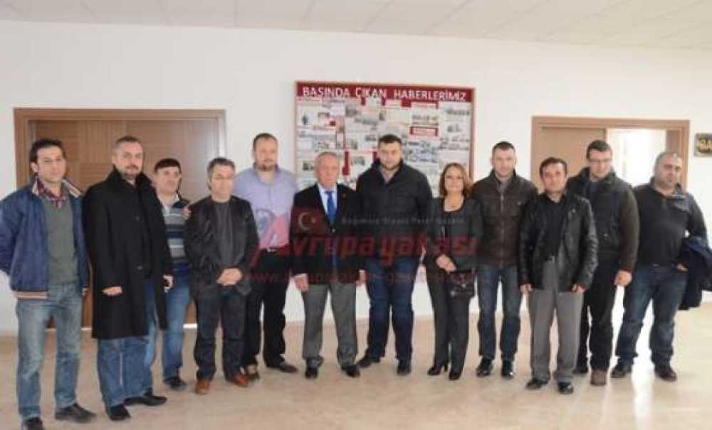 Çorlu Gazeteciler Derneği'nden Hüseyin Bulut'a Ziyaret