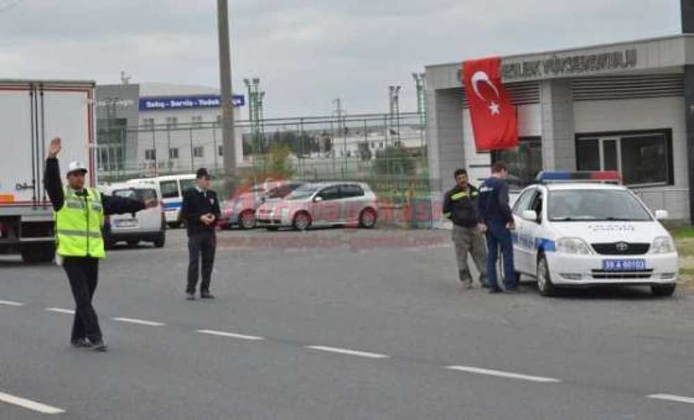 Çorlu'da Kar Lastiği Takmayana Ceza