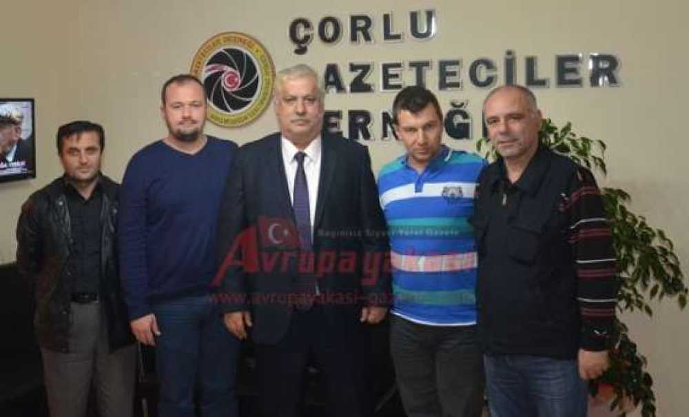 Erdoğan Kaplan'dan Çorlu Gazeteciler Derneği'ne Ziyaret