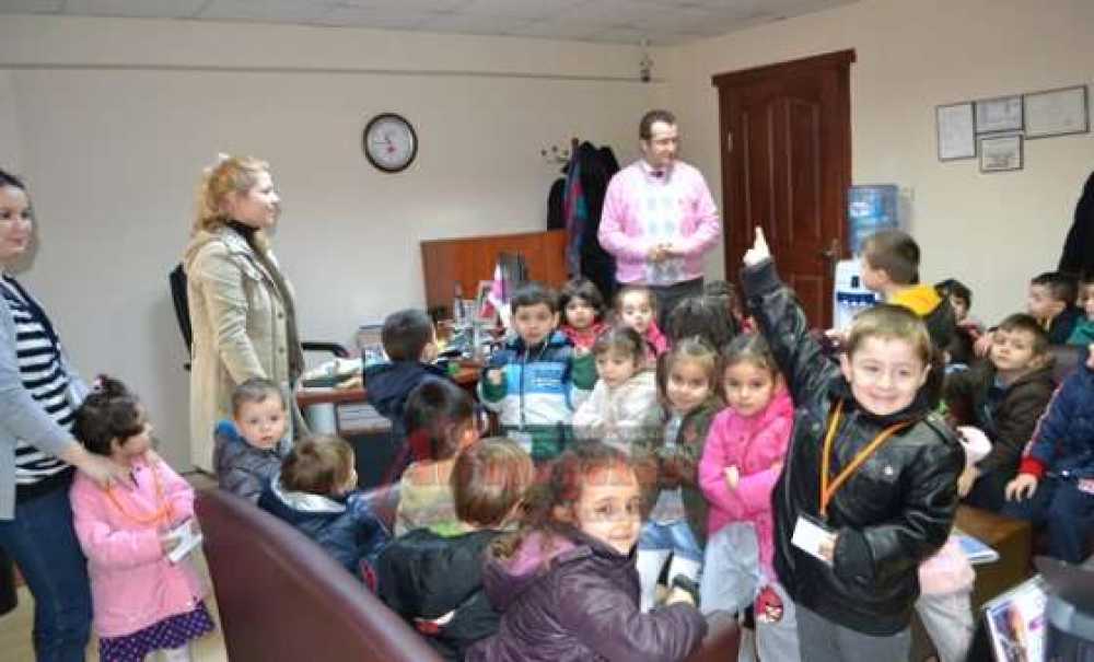 Miniklerden Gazetemize Ziyaret