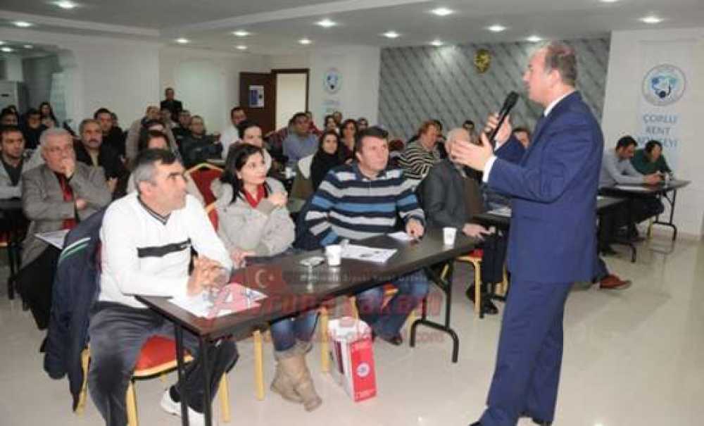 Çorlu Kent Konseyi`nde Ar-Ge İnovasyon Ve Kosgeb Proje Eğitimi