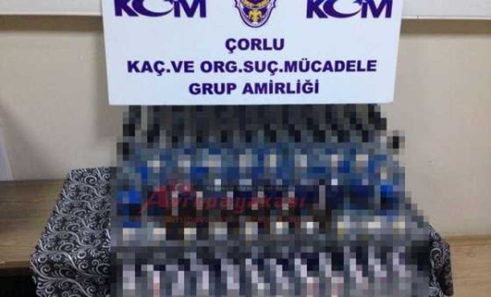Çorlu'da Kaçak İçki Ele Geçirildi