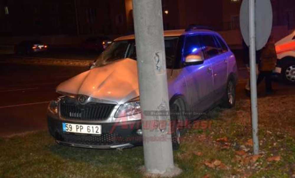 Çorlu'da Kaza Ucuz Atlatıldı