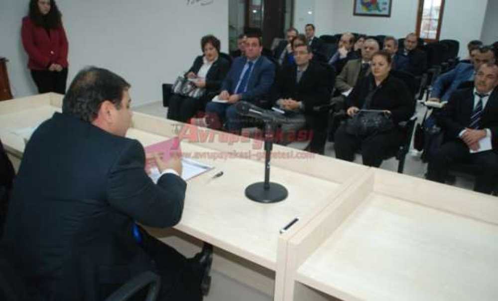 Okul Müdürlerinden Kaymakam Kızıltoprak`a Brifing