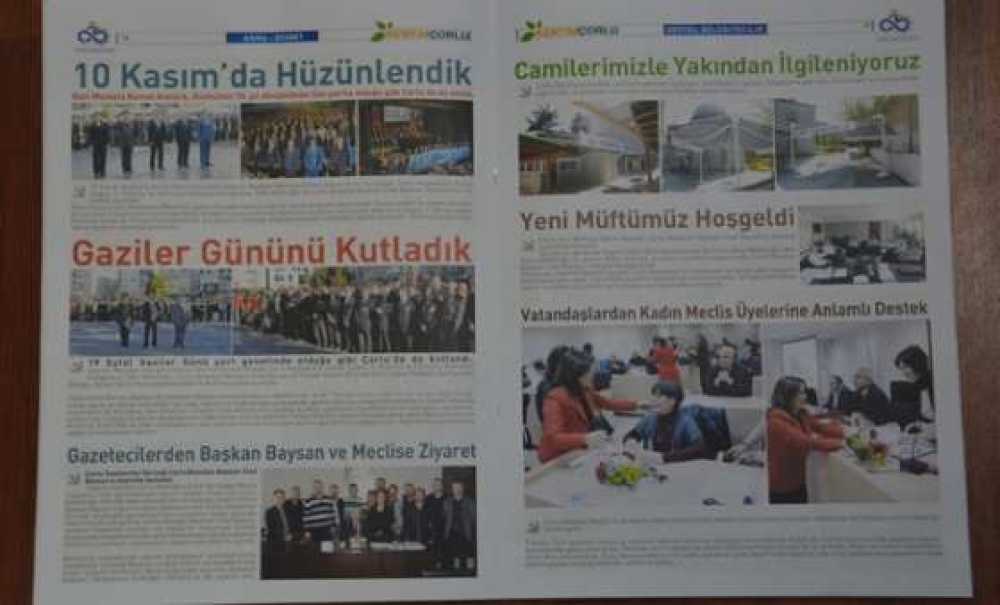 Çorlu Belediyesi`nin Gazetesi Kentim Çorlu`nun Yeni Sayısı Çıktı
