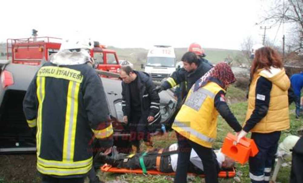 Çorlu'da Kaza: 1 Yaralı