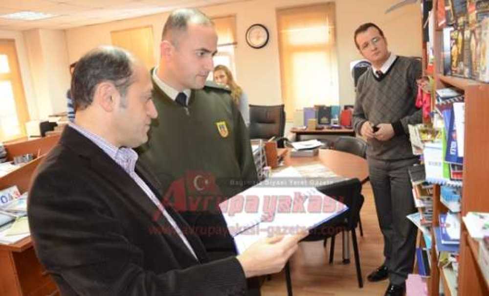 İlçe Jandarma Komutanı Çemrek'ten Gazetemize Ziyaret