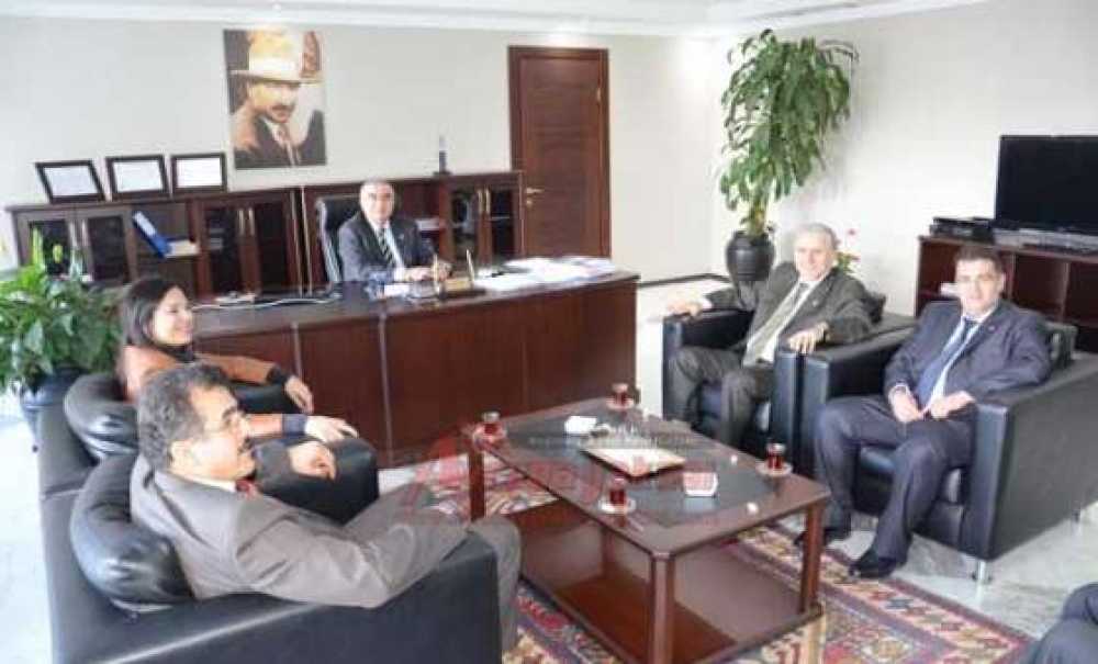Milletvekili Çelebi Ve Yüceer'den Başkan Baysan'a Ziyaret